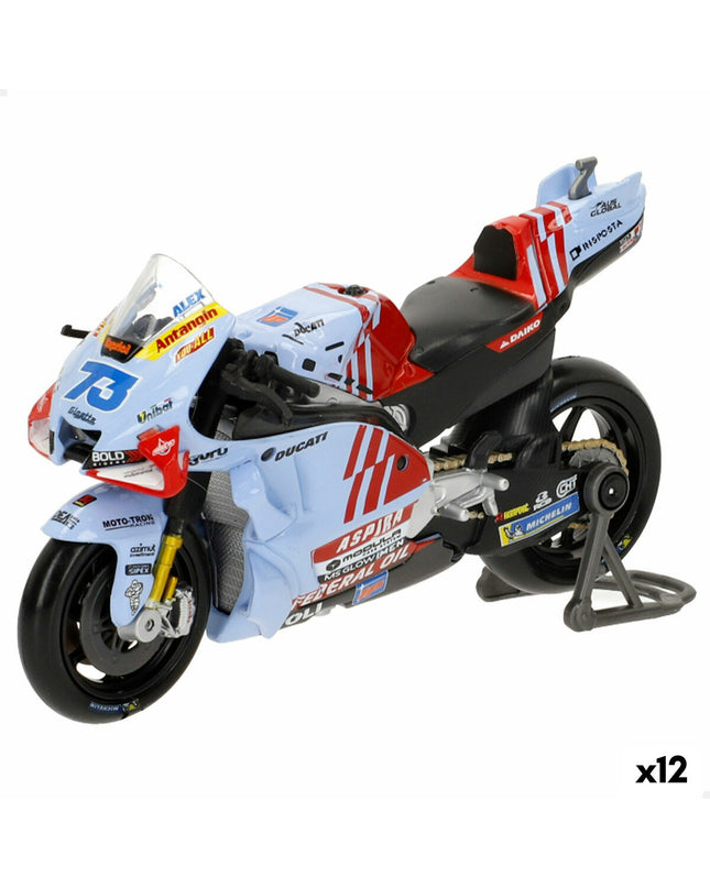 Ducati 2024 motorcycle toy model, detailed miniature vehicle in 12x8x4 cm size, perfect for motorcycle enthusiasts and collectors