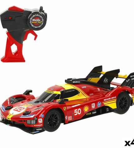 Four Ferrari remote-controlled police cars, full function toy vehicles for children, featuring detailed Ferrari design and remote operation.