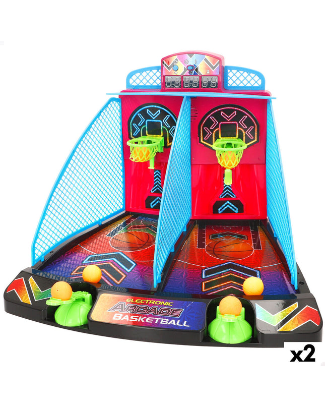 Two BigBuy Kids basketball agility games, colorful toy sets for active play and skill development.