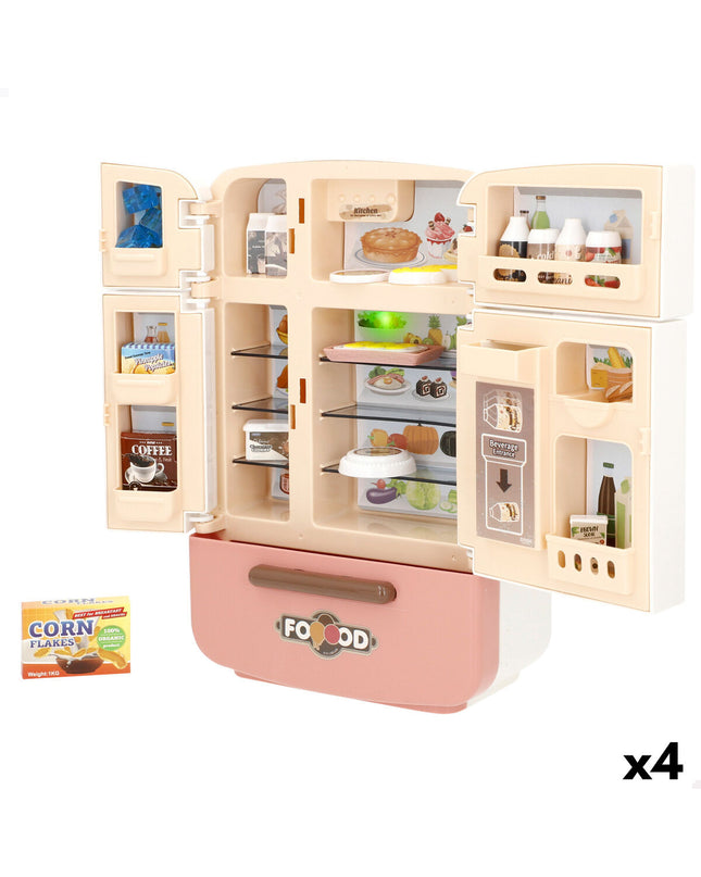 Colorbaby toy freezer set with 20 pieces, includes 4 containers, designed for pretend play and imaginative games.
