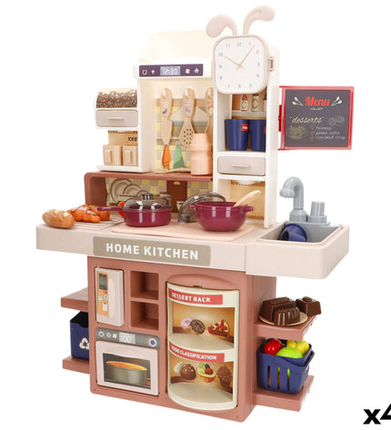 Colorbaby toy kitchen set with 35 pieces, including utensils and accessories, ideal for imaginative pretend play.