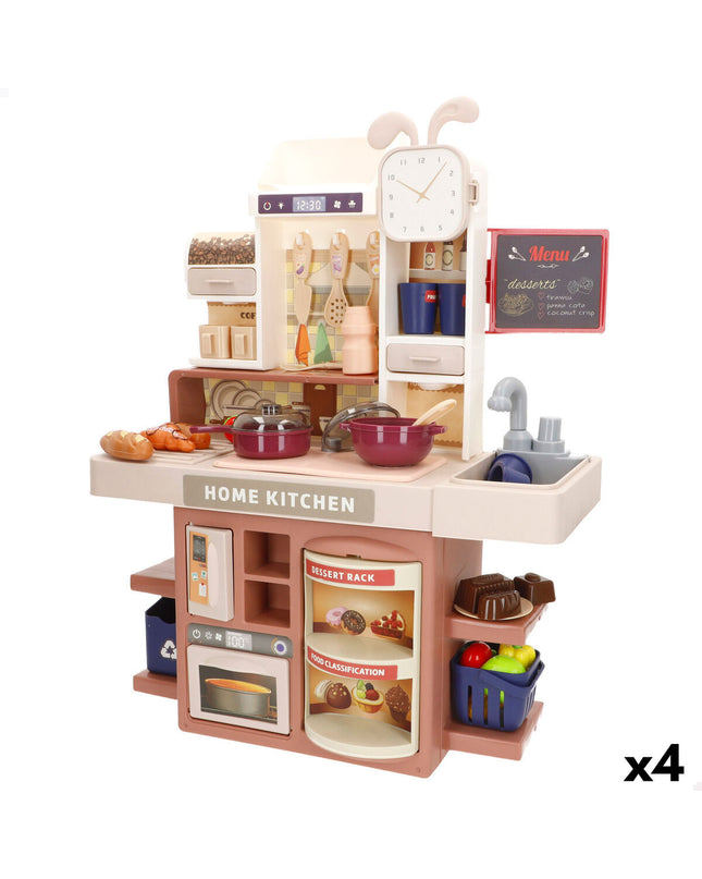 Colorbaby toy kitchen set with 35 pieces, including utensils and accessories, ideal for imaginative pretend play.