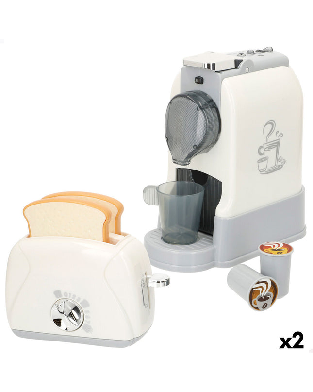 PlayGo toy household appliances set with two pretend play appliances, each measuring 10x18x18 cm, for imaginative role-playing.