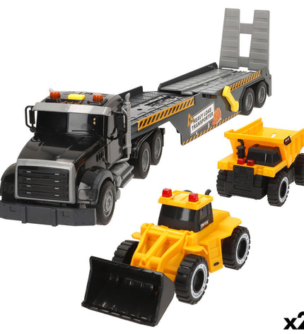 Two Speed & Go toy trucks, 53x15x10 cm, in vibrant colors, designed for children’s vehicle play and imaginative fun.