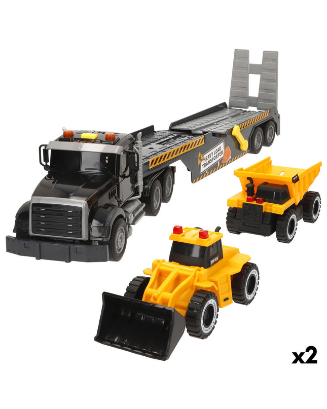 Two Speed & Go toy trucks, 53x15x10 cm, in vibrant colors, designed for children’s vehicle play and imaginative fun.