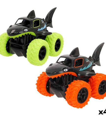Set of four Speed & Go remote control police cars, 23x14x15 cm, toy vehicles for children, detailed police vehicle design.