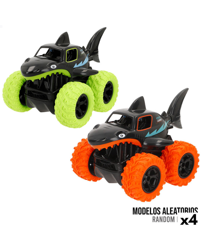 Set of four Speed & Go police car toys on remote control, 23x14x15 cm, ideal for kids' play and vehicle enthusiasts.