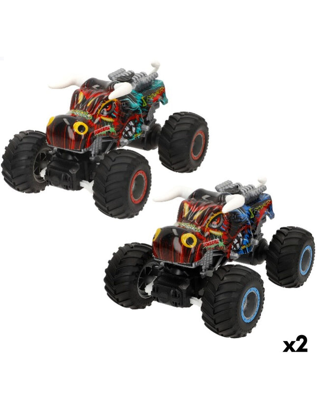 Two Speed & Go remote control police cars, 1:16 scale, measuring 23x15x19 cm, toy vehicles for kids.