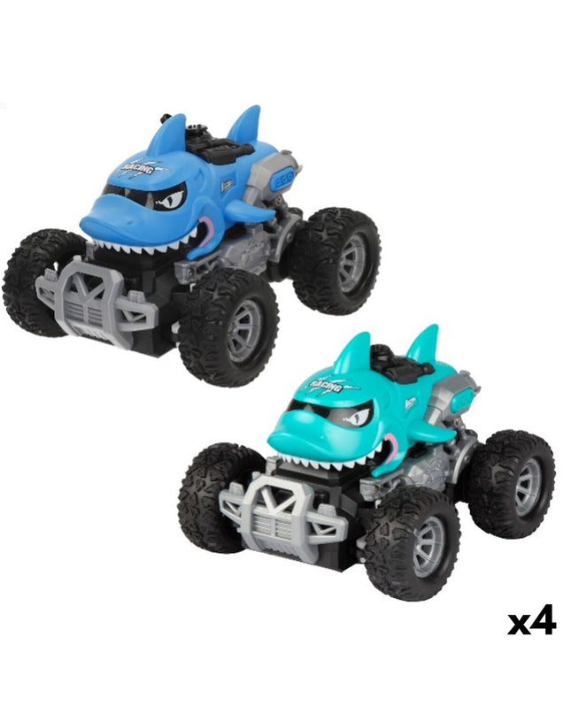 Four Speed & Go remote-controlled police cars in 1:24 scale, measuring 16x12x13 cm, featuring detailed police vehicle design.