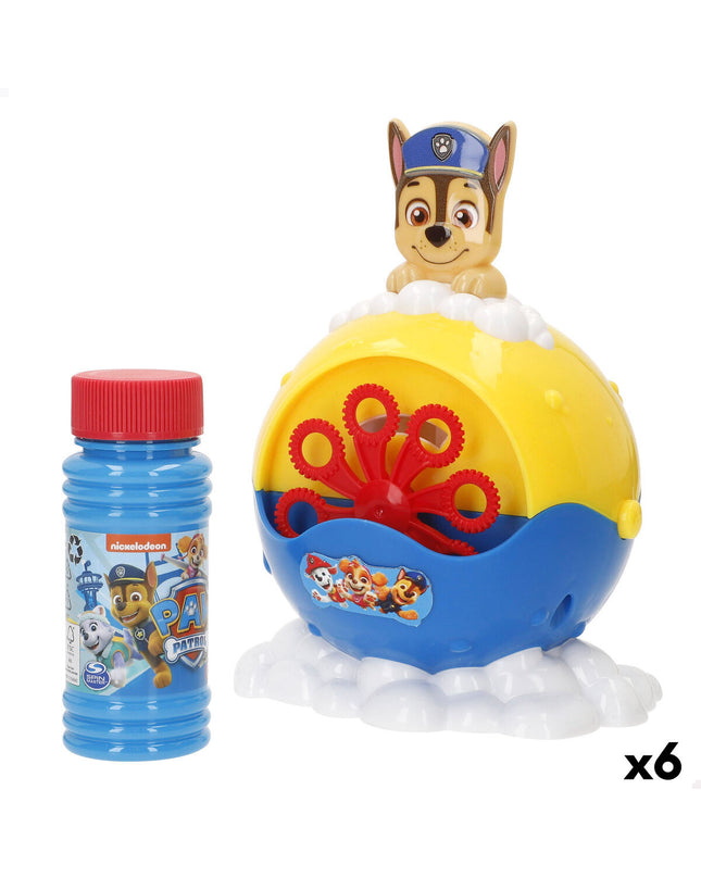 Set of six Paw Patrol bubble blowers in bright packaging, featuring characters from the popular children's toy and outdoor game collection.