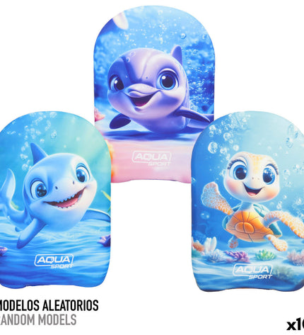 AquaSport BodyBoard 30x44.5x3 cm for outdoor watersport, showing a sleek foam design ideal for riding waves.