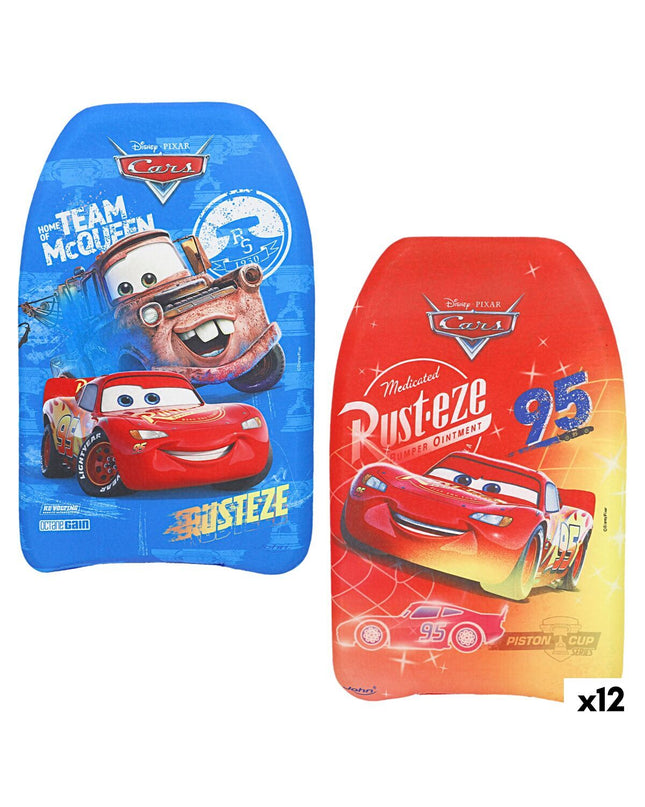 Cars bodyboard 43.5 x 4 x 28.5 cm for watersport, featuring a sleek design with a Cars logo on the top surface.