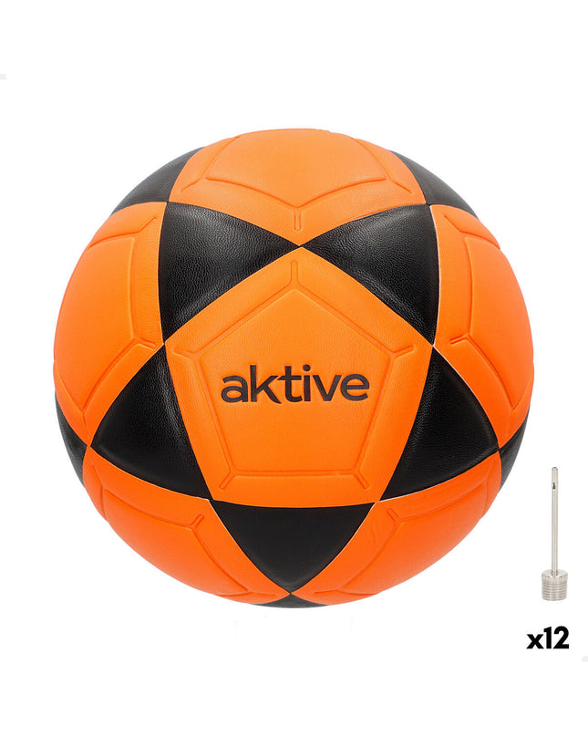 Set of 12 Aktive soccer-themed toys, 18x18x18 cm, suitable for outdoor play and sports activities.