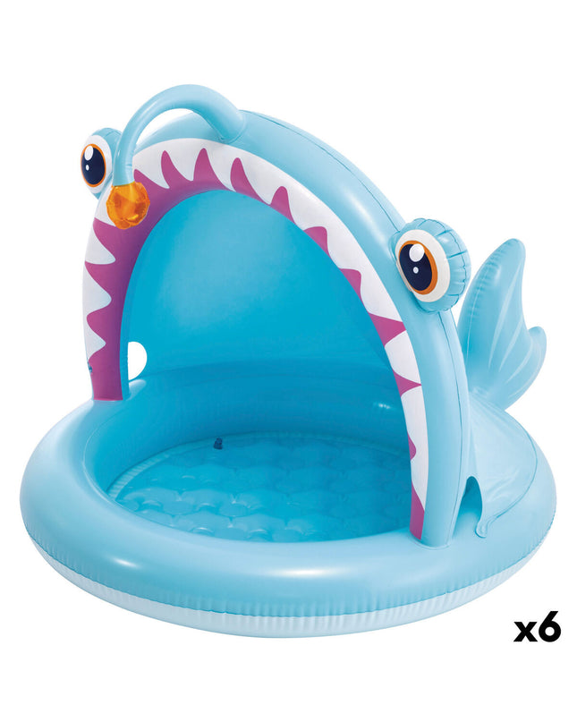 Inflatable children's pool by Intex with size 102 x 86 x 127 cm, featuring colorful design for outdoor play.