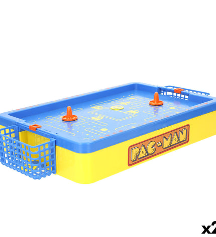 Set of two Pac-Man themed hockey table game pieces, 42x7.5x23 cm, for toy and gaming enthusiasts