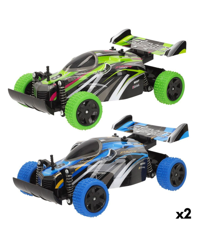 Two Speed & Go remote-controlled police cars, 23x8x13 cm, toy vehicles perfect for kids' play and imaginative fun.