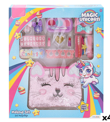 Colorbaby Kinder make-up set with four colorful pretend makeup pieces in a compact toy for imaginative play.