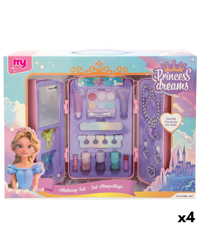 Colorbaby Kinder make-up set with four toy makeup pieces, colorful and child-safe for pretend play, 16x24x8 cm.