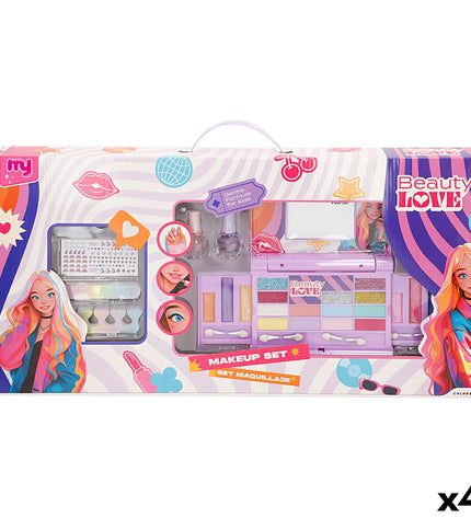 Colorbaby Kinder make-up set with four toy makeup pieces, colorful and child-safe, ideal for pretend play and imaginative games.