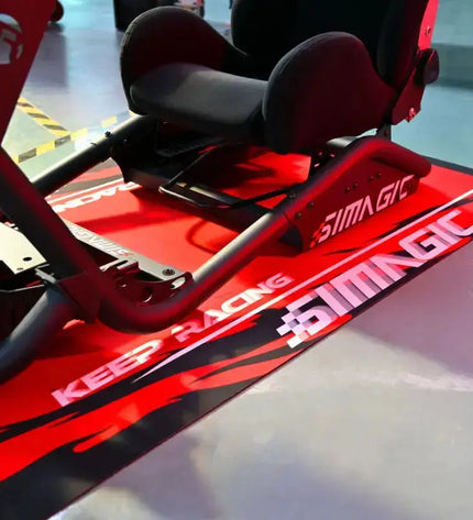 Simagic Floor Mat – Black / Red