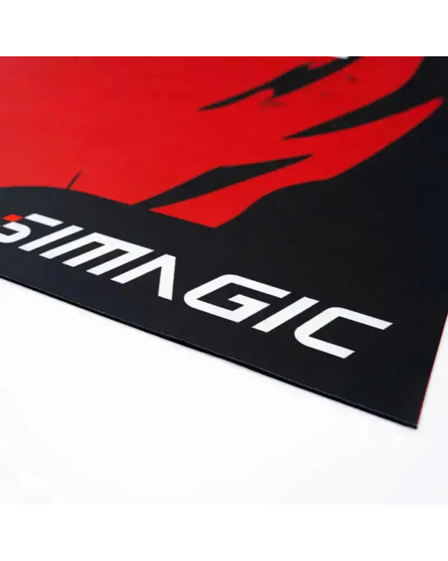 Simagic Floor Mat – Black / Red