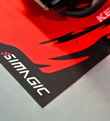 Simagic Floor Mat – Black / Red