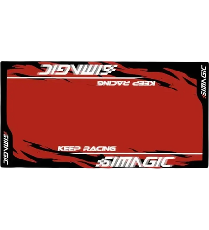 Simagic Floor Mat – Black / Red