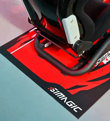 Simagic Floor Mat – Black / Red