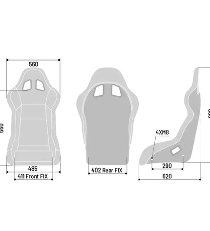 SPARCO EVO QRT FIA SEAT - Black