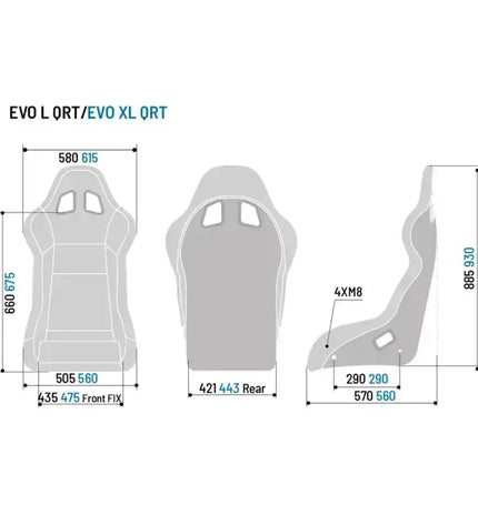 SPARCO EVO QRT FIA SEAT - Black