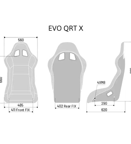 SPARCO EVO QRT X Race Seat - Black