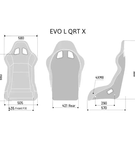 SPARCO EVO QRT X Race Seat - Black
