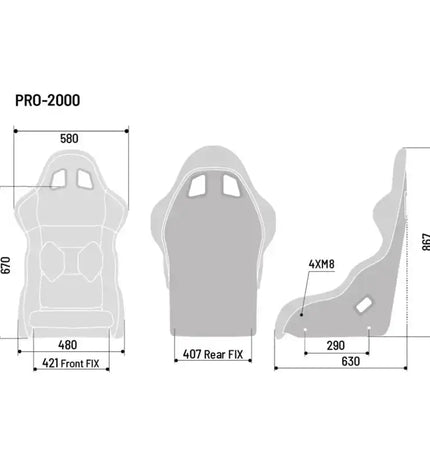 Sparco Pro 2000 QRT Bucket Seat - Black