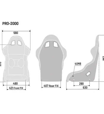 Sparco Pro 2000 QRT Martini Edition - Grey