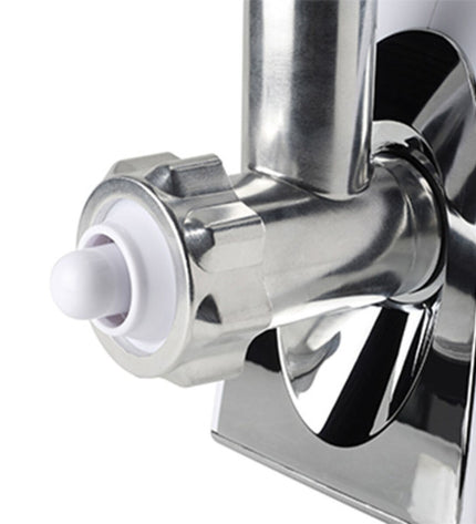Tristar mini meat grinder with three cutting discs and 1200W power for home cooking and food preparation.