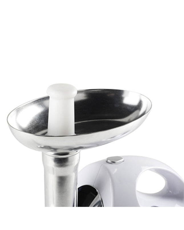 Tristar Maalmachine for home use with 1200W power and three cutting discs, ideal for grinding meat efficiently.