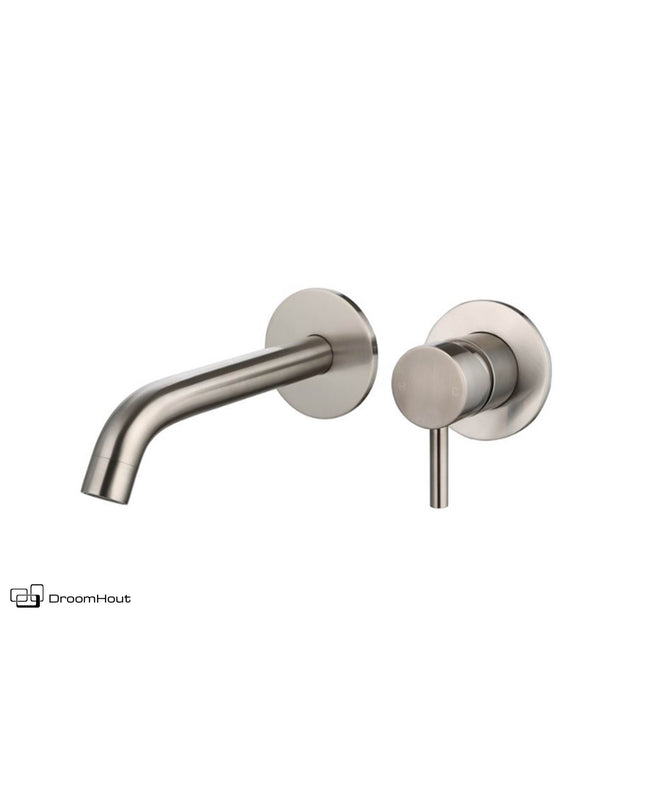 Wastafelmengkraan inbouw gun metal